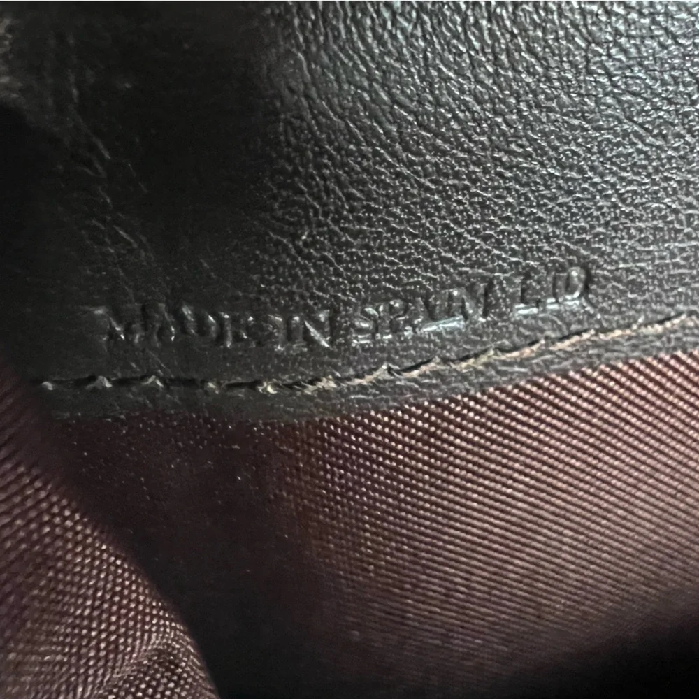 Loewe brown‎ leather anagram bifold long wallet